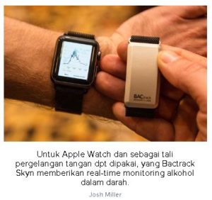 BACtrack Skyn, Tali Jam Tangan Apple Mendeteksi Ketika Anda Mabuk